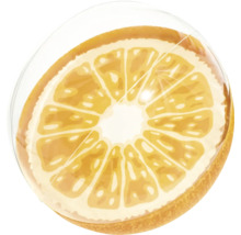 Illustration einer Orangenscheibe unter einer transparenten Kuppel