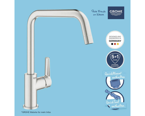 Grohe Küchenarmatur mit hohem Auslauf