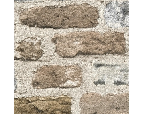 Nahaufnahme einer Mauer mit rechteckigen Ziegelsteinen