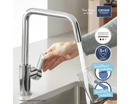 Grohe Küchenarmatur mit Wasserhahn und Garantie