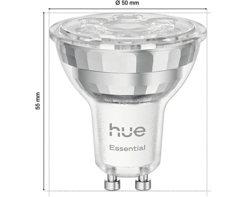 Hue Essential GU10 LED-Lampe, 50 Millimeter Durchmesser