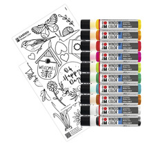 Marabu Window Color Set mit Malvorlagen