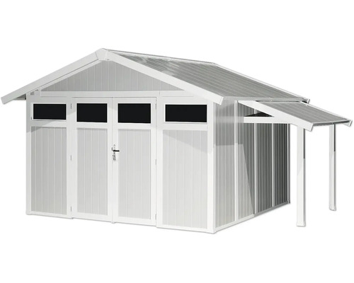 Gartenhaus mit Doppeltür und Vordach