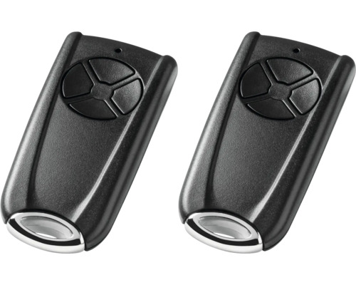 Zwei Garagentoröffner mit vier Tasten