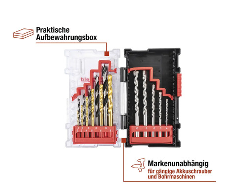 Bohrer Set in Aufbewahrungsbox