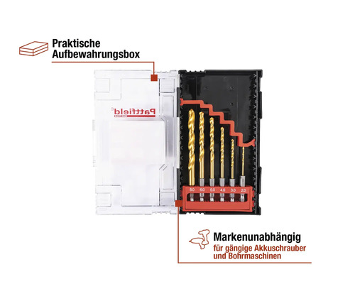 Bohrer Set mit Aufbewahrungsbox