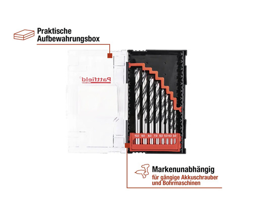 Bohrer Set in Aufbewahrungsbox