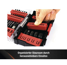 Bitset mit herausnehmbaren Einsätzen zur organisierten Aufbewahrung