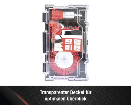 Pattfield Drahtbürsten Set im transparenten Kasten