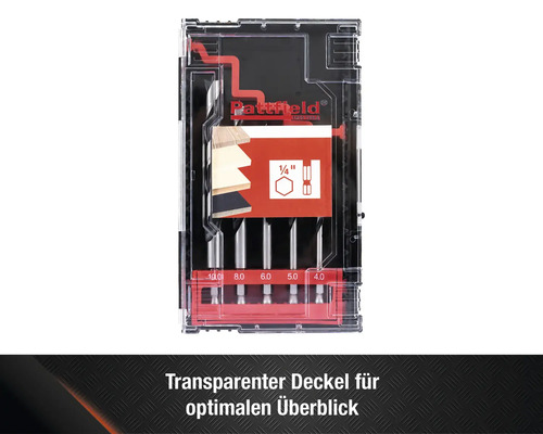 Pattfield Holzbohrer Set im transparenten Koffer