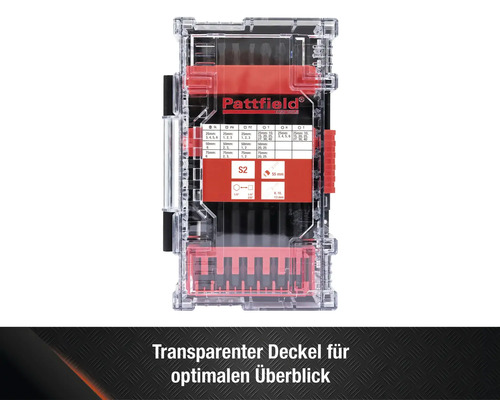 Pattfield Bitset im transparenten Gehäuse