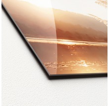 Nahaufnahme eines Acrylglasbildes mit Landschaftsmotiv