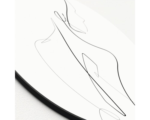 Dekoratives Wandbild mit abstrakten Linien