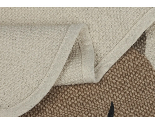 Detailansicht eines Teppichs mit Textilmuster