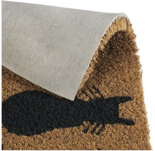 Fußmatte mit Katzenmotiv aus Kokosfasern