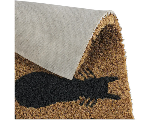 Fußmatte mit Katzenmotiv aus Kokosfasern