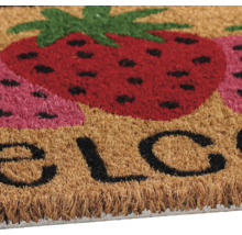 Fußmatte mit Erdbeermotiv und Willkommensschriftzug