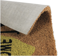 Fußmatte aus Kokosfaser mit Textilrückseite