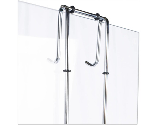 Duschkabinenhänger aus Metall zur Befestigung an einer Duschwand