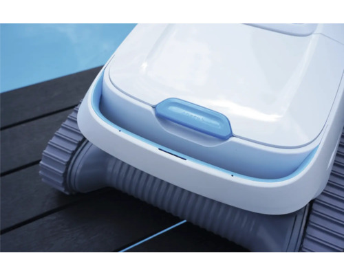 Detailansicht eines Poolreinigungsroboters