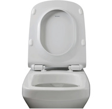 Duravit Toilette mit offenem Spülrand und Toilettendeckel