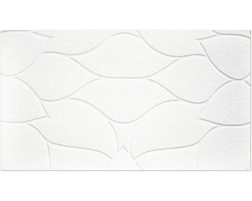 Weiße Relieffliese mit abstraktem Muster