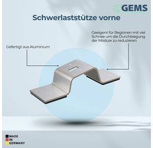 Schwerlaststütze aus Aluminium für Solarmodule
