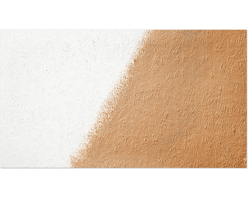 Wand mit Farbe teilweise gestrichen