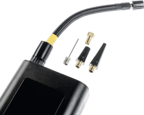 Luftpumpe mit verschiedenen Aufsätzen für unterschiedliche Anwendungen