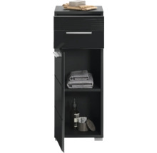 Badezimmerschrank mit Schublade, Regalen und Handtüchern