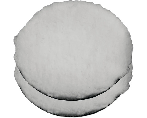 Zwei runde Blätter Papier mit unregelmäßigen Rändern