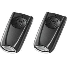 Zwei Funkhandsender zur Steuerung von Garagentoren