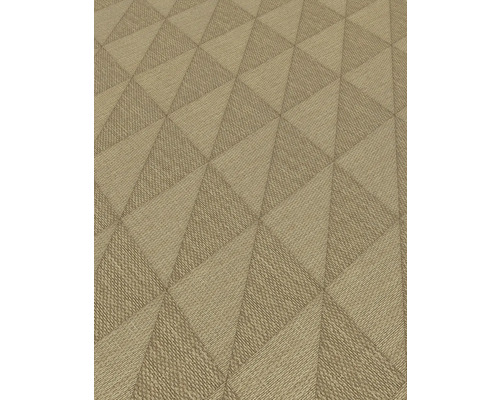 Nahaufnahme einer strukturierten Tapete mit geometrischem Dreiecksmuster