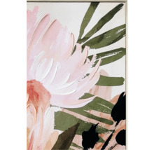 Gemälde mit floralem Motiv im Rahmen