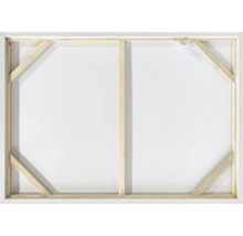 Rückseite einer Leinwand mit Holzrahmen