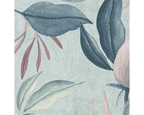 Nahaufnahme einer Tapete mit Pflanzenmuster