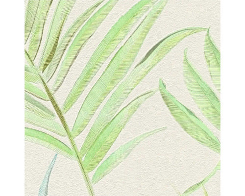 Tapete mit Palmenblattmotiv