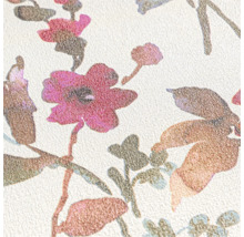 Nahaufnahme einer Tapete mit Blumenmuster