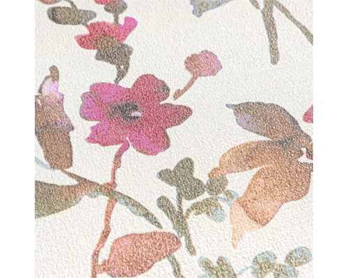 Nahaufnahme einer Tapete mit Blumenmuster