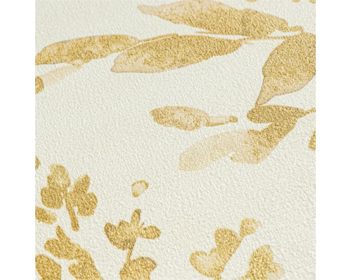 Detailansicht einer Tapete mit Blattmuster