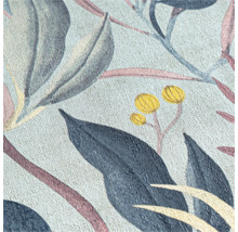 Nahaufnahme einer Tapete mit floralem Muster