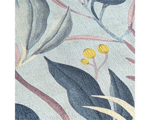 Nahaufnahme einer Tapete mit floralem Muster