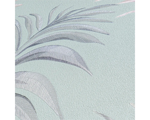 Nahaufnahme einer Tapete mit Pflanzenmuster