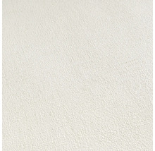 Nahaufnahme einer weißen Vliestapete mit feiner Struktur