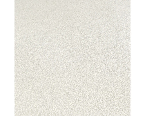 Nahaufnahme einer weißen Vliestapete mit feiner Struktur