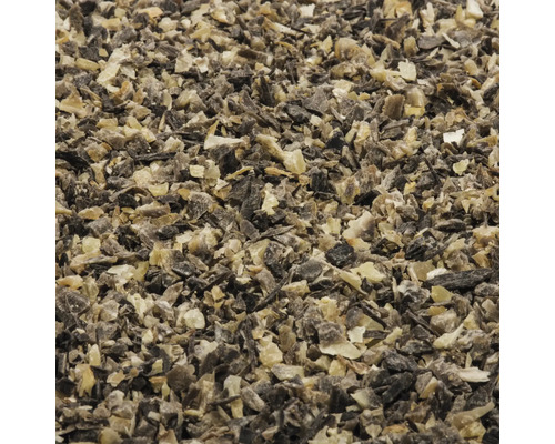 Nahaufnahme von Hornspänen als Düngemittel