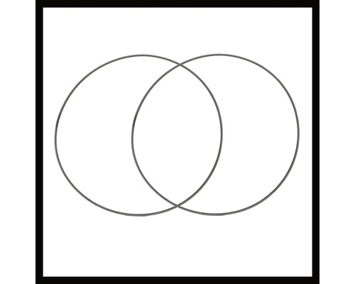 Zwei Bandsägeblätter