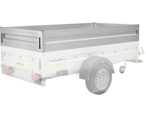 Humbaur Bordwandaufsatz Aluminium für Alumaster Basic 2510 mm x 1310 mm x 350 mm Anhängeraufsatz aus Aluminium