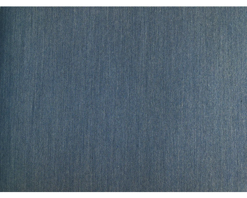 Nahaufnahme einer blauen Textiltapete mit feiner Webstruktur