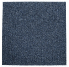 Blauer Teppich mit gerippter Textur